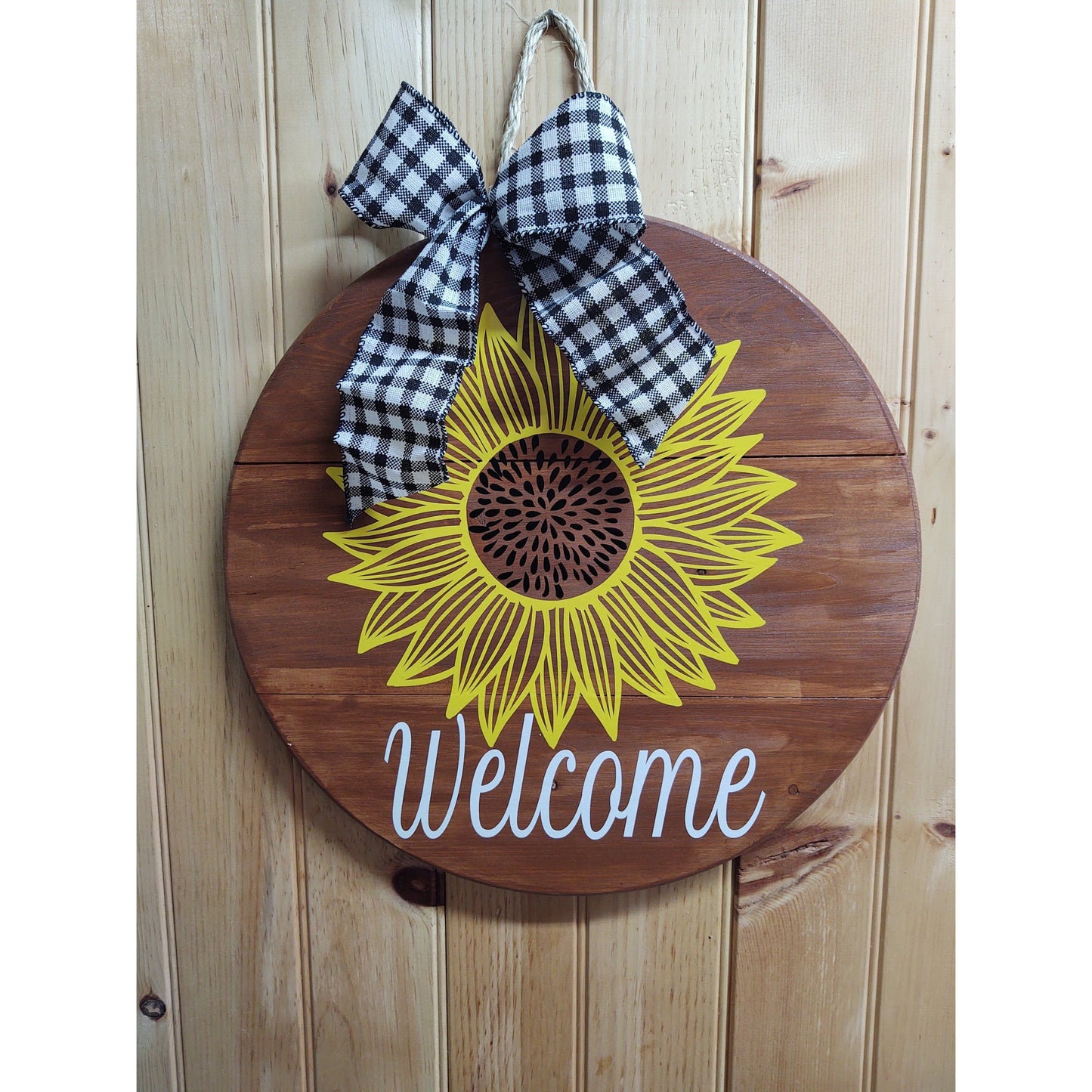 Wooden Round Sign Home Decor